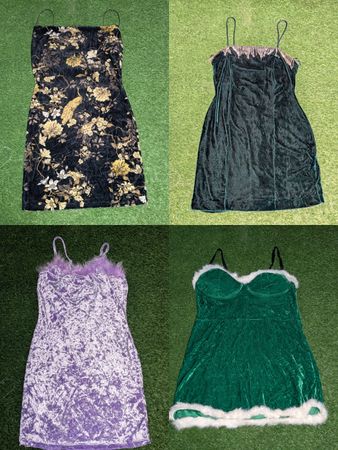 MAV#41 Velvet slip Dress