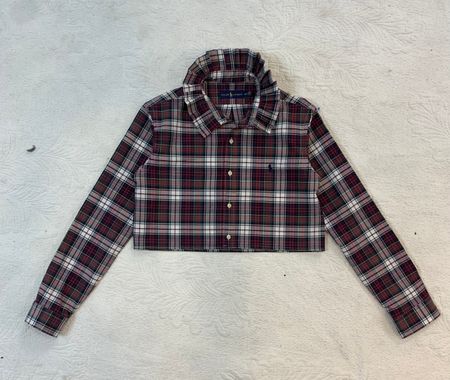 Upcycle Ralph Lauren einzigartiges Crop Top