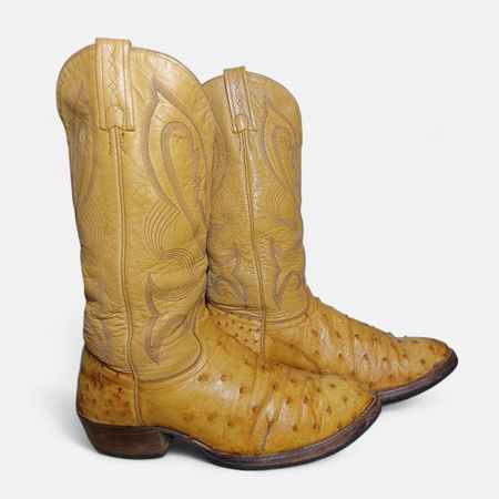 SA#383 Vintage Cowboy boots • Exotic leather boots