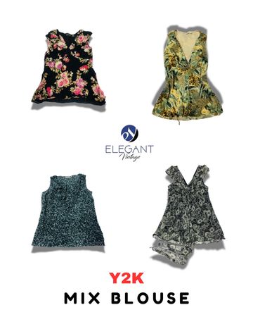 Y2K Mix Blouse - EV1814