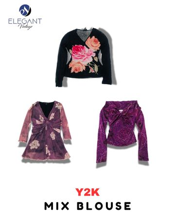 Y2K Mix Blouse - EV1823