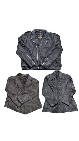 Yv158 Mix Veste en cuir