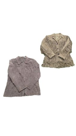 Yv159 Suede & Fringe  Jacket Mix 6P