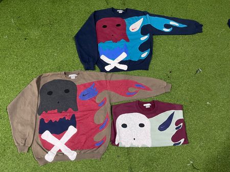 Skeletons rework style Nike sweatshirt