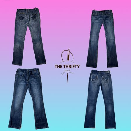 Y2k Bestseller denim flared jeans (SU 288)