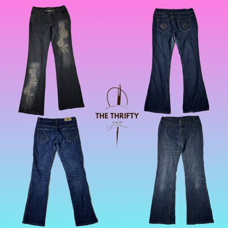 Y2k Britney Era Denim Flared jeans (SU 291)