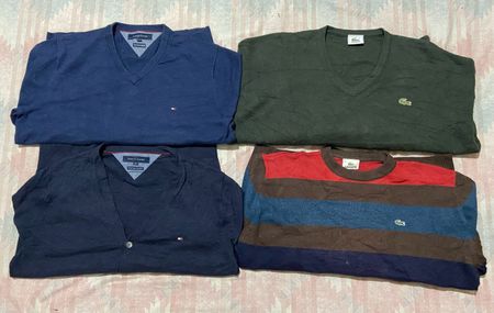 Tommy Hilfiger and Lacoste knitwear