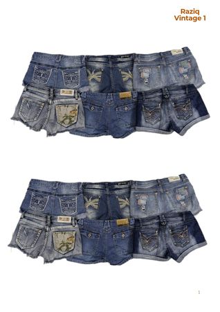 💥 RV1637 Y2K Mini Shorts