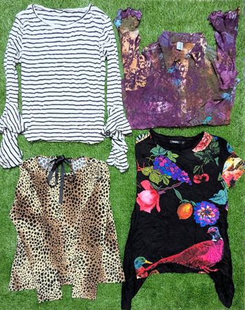 Y2K Printed Long Sleeve Tops