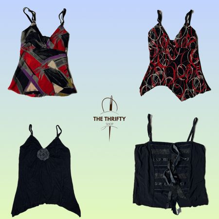 Y2k Romantic Cami Tops (SU 297)