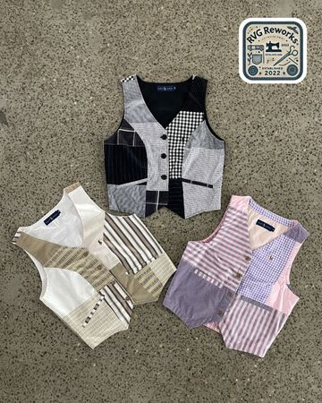 Upcycled RL Patchwork Vest