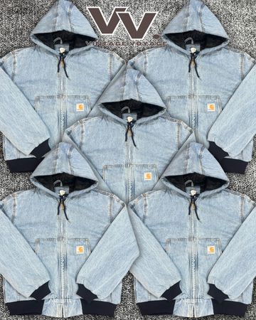Carhartt reworked style light denim active jackets #6126