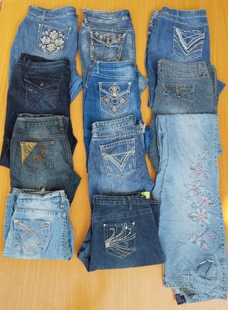 Oversize denim bootcut (LJ-40)