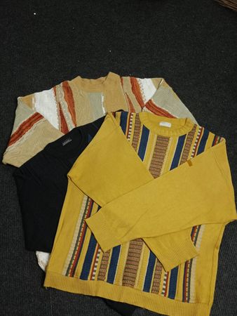 Coogi Style Sweater | 3D Knit Pattern | Y2K Retro Streetwear