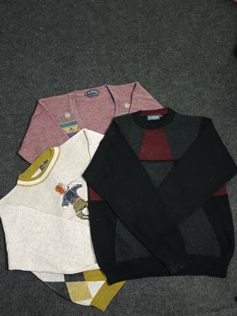 Coogi Style Sweater | 3D Knit Pattern | Y2K Retro Streetwear