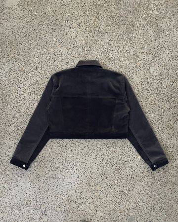 Upcycled Crop Double Pocket Jacket