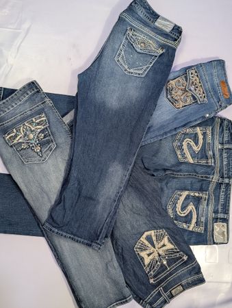 Women Y2K Embelished Capri