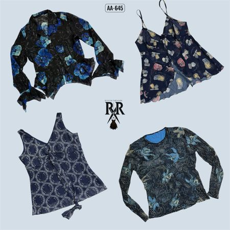 Y2K Blue Hour Mix Tops (AA-641)