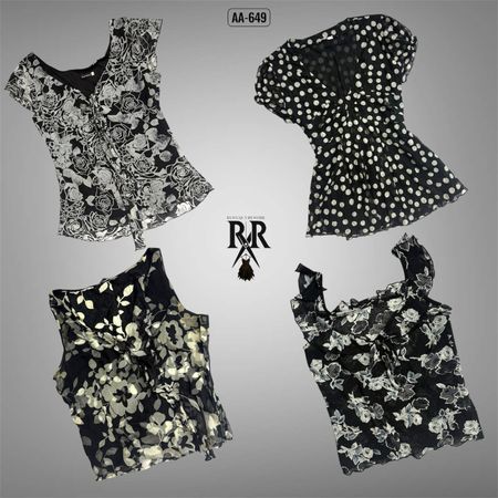 Y2K Black Fantasy Sleeveless Tops (AA-649)