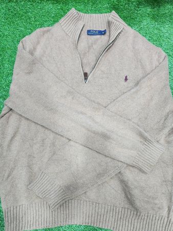 Polo in maglia a cilindro e mezza cerniera