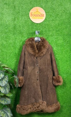 Abrigo afgano estilo Y2K | FO-22