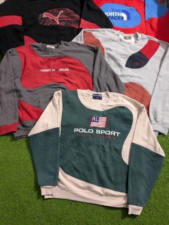 アップサイクル ミックス ブランド スウェットシャツ