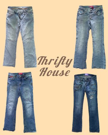 Unique Y2K Flared Jeans(TH/047)