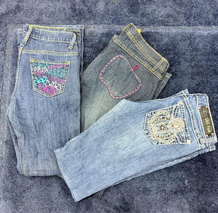 Y2K Embellished/Embroidered Jeans [TD-348]