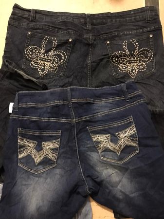 Fully embellished y2k jeans premium quality