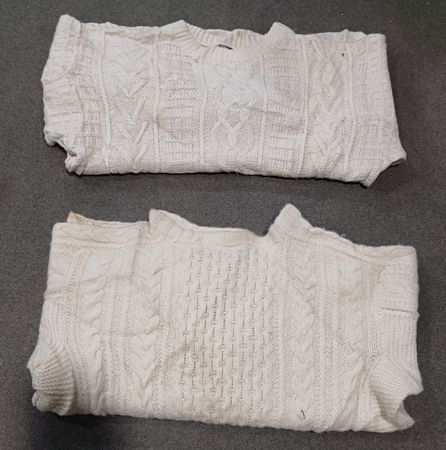 Fisherman White Sweater