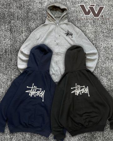 Stussy リワークスタイルミックスカラージッパーフーディ #7126
