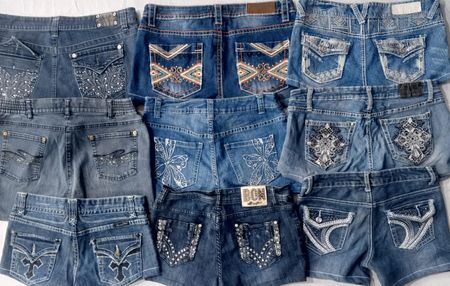 CR5839 Ucycled Y2K Mix Shorts