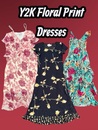 Y2K Floral Print Dresses - e3 (07/01)