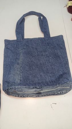 Bolsa Tote de Denim do Dia a Dia Reciclada