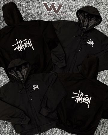 Stussy reworked style black active jackets #7126