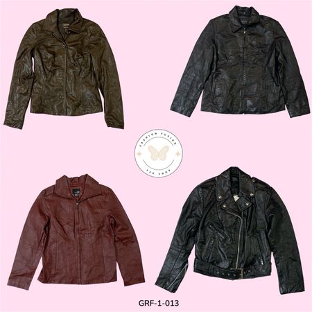 Y2K Fitted Leather Jacket – Zip Front Street Style (GRF-1-013)