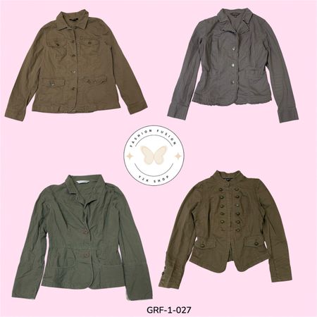 Vintage Y2K Cotton Jacket – Retro Streetwear, Lightweight & Timeless Style (GRF-1-027)