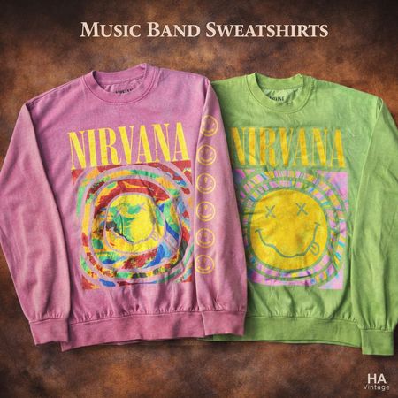 Music Band Sweatshirts Nirvana Inspired