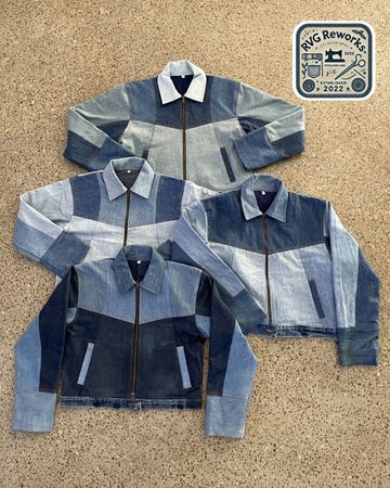 Upcycled Denim Crop Jacket