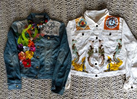 Denim unbranded embroidery jacket 15 pieces