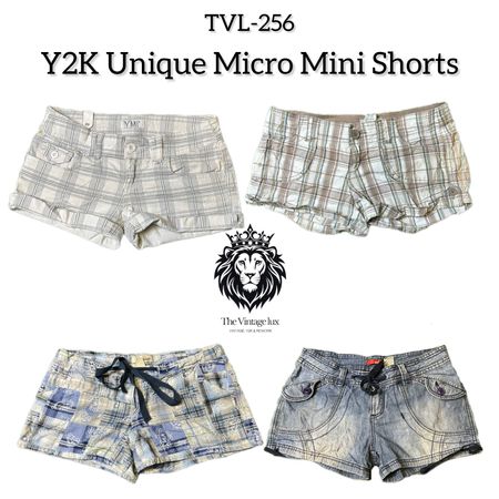 Y2K Unique Micro Mini Shorts (TVL-256)
