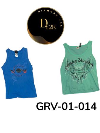 Harley-Davidson Short Sleeve Cotton Tanktop (GRV-01-014)