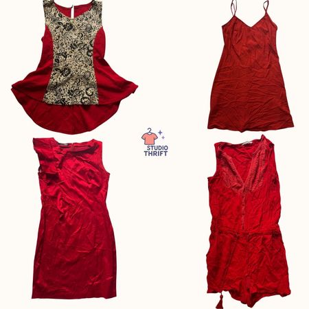 Blood Rose Y2K Mini Dress(DR-054)