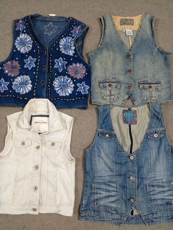 HD1292 Ladies Y2K Denim Vests