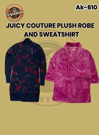 Roupão de pelúcia Juicy Couture e moletom Ak/610