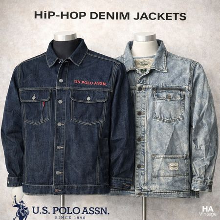 Chaquetas de mezclilla US Polo HIP HOP