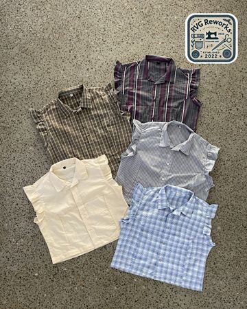 Upcycled Flutter-Sleeve Top 25 pcs