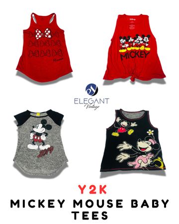 Y2K Mickey Mouse Baby Tees - EVM01894