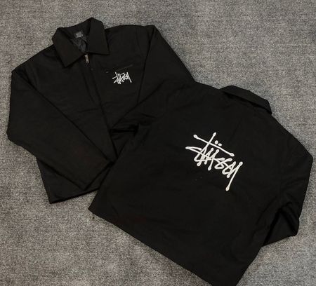 Stussy rework style black Detroit jacket
