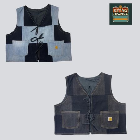 アップサイクルブランドデニムジレ